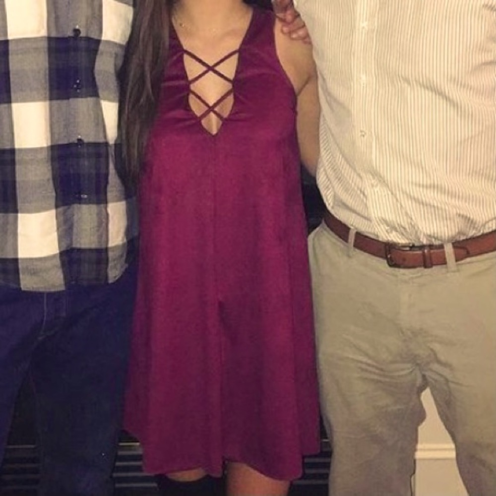 Suede dress